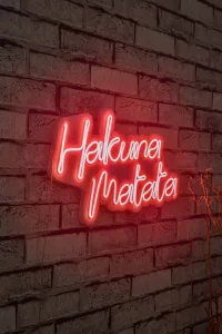 ASIR Dekorativní LED osvětlení červené HAKUNA MATATA
