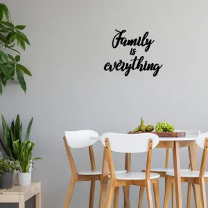 ASIR Nástěnná dekorace dřevo FAMILY IS EVERYTHING 65 x 22 cm