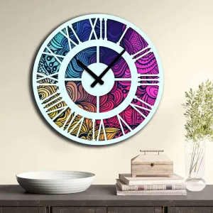 Wallity Nástěnné hodiny Lucko IV 50 cm barevné