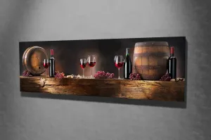 Wallity Obraz na plátně Romantic wine PC010 30x80 cm