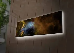 Wallity Obraz s LED osvětlením NOČNÍ BLESK 53 30 x 90 cm