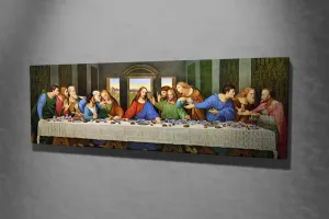 Wallity Reprodukce obrazu Poslední večeře Leonardo da Vinci PC140 30x80 cm