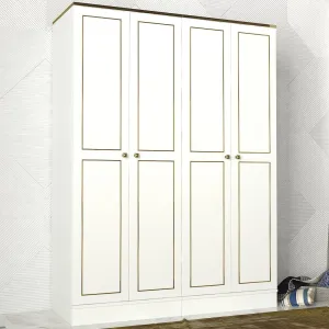 Hanah Home Šatní skříň Ravenna 140 cm bílá