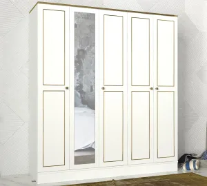 Hanah Home Šatní skříň Ravenna 175 cm bílá