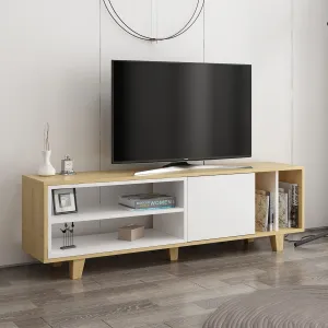 Hanah Home TV stolek Rosmar 160 cm dub/bílý