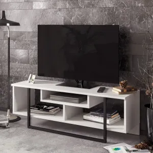 ASIR Televizní stolek ASAL 120 bílá černá