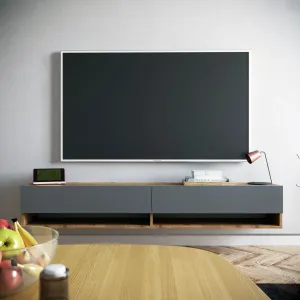 Hanah Home Závěsný TV stolek FR9 180 cm borovice/antracitový