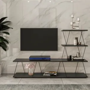 Kalune Design TV stolek ILGAZ 150 cm antracitový