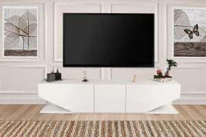 Hanah Home TV stolek Inci 180 cm bílý