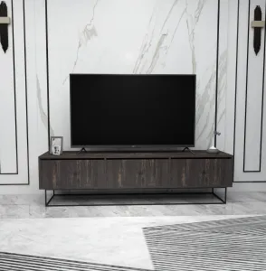 ASIR Televizní stolek KORDON hnědý černý