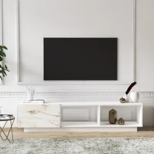 Hanah Home TV stolek Lepando 180 cm bílý