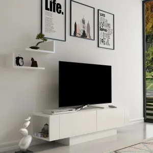 Kalune Design TV stolek MATERA 150 cm bílý