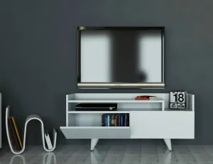 Kalune Design TV stolek TROYA 120 cm bílý