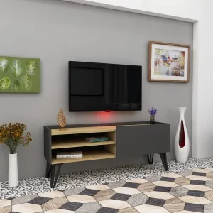 Kalune Design TV stolek VERONICA 120 cm dub/antracitový