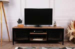 Hanah Home TV stolek Zeno 150 cm borovice/černý