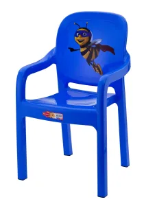 ASIR Dětská zahradní židle PATTERN modrá