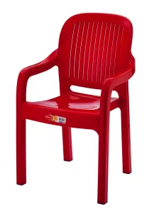 ASIR Dětská zahradní židle STRIPE červená