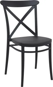 ASIR Zahradní židle set 4 ks FIBER černá