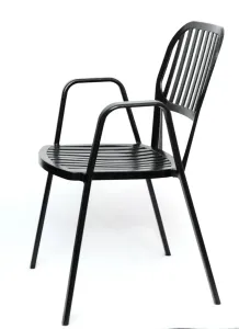 ASIR Zahradní židle STRIPE černá