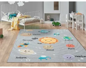 Dětský koberec 80x150 cm, veselé planety