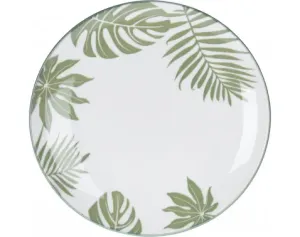 Dezertní talíř 19 cm, motiv tropické listy