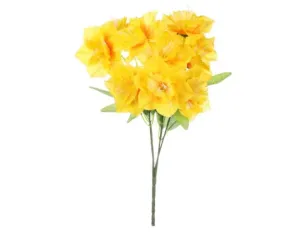 Umělá květina Narcisy 30 cm, žlutá