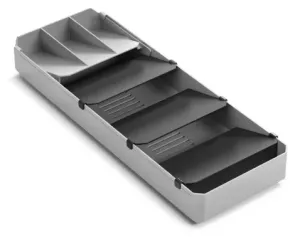 Organizér na příbory UniFit 40-49 cm, šedý