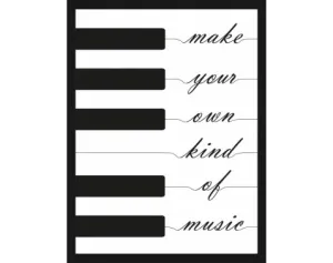 Rámovaný obraz Klávesy klavíru, 30x40 cm
