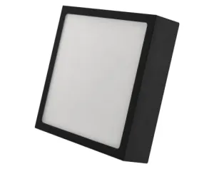 Stropní/nástěnné LED osvětlení Nexxo 17x17 cm, černé čtvercové