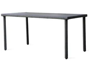 Obdélný zahradní stůl Alford 150x90 cm, černý