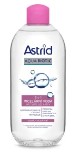 ASTRID Aqua Biotic Micelární voda 3v1 pro suchou a citlivou pleť 400 ml