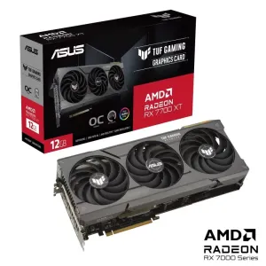 ASUS VGA AMD Radeon TUF Gaming RX 7700 XT OC Edition 12GB GDDR6, RX 7700 XT, 12GB GDDR6, 3xDP, 1xHDMI