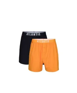 Atlantic 025 2-pak gra/žluté Pánské boxerky, M, Mix