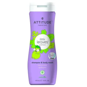 Attitude Dětské tělové mýdlo a šampon (2 v 1) Little Leaves s vůní vanilky a hrušky 473 ml