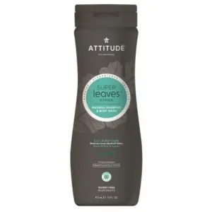 Přírodní pánský šampon proti lupům a tělové mýdlo (2v1) Super leaves Attitude 473ml