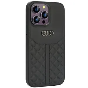 Originální kožené pouzdro Audi pro iPhone 14 Pro Max - černé