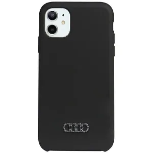 Silikonové pouzdro Audi pro iPhone 12 / iPhone 12 Pro - černé