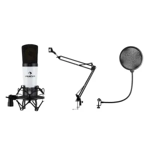 Auna MIC-920, USB, mikrofonní set, V4, mikrofon, otočné rameno, POP filtr, ochranná taška #763248