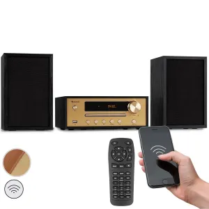 Auna Berklee, HiFi stereo systém, Bluetooth, stereo reproduktory, UWK, MP3, USB, Line-In #761698