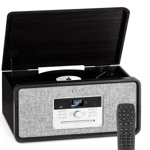 Auna Bella Ann, stereo systém, gramofonový přehrávač, rádio DAB+/UKW, USB, bluetooth #760759