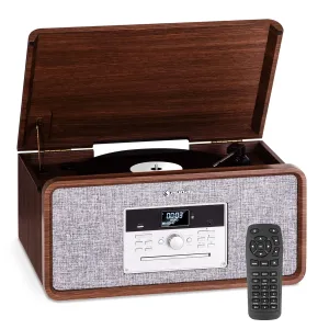 Auna Bella Ann, stereo systém, gramofonový přehrávač, rádio DAB+/UKW, USB, bluetooth #761867