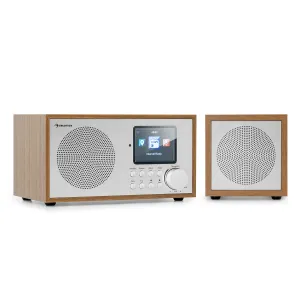 Auna Silver Star Mini Two, internetové rádio DAB+/FM, WiFi, BT, reproduktor TWS #760321
