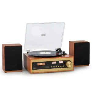 Auna Oxford SE, mini stereo systém, DAB+/FM, BT funkce, vinyl, CD, AUX-In #761455