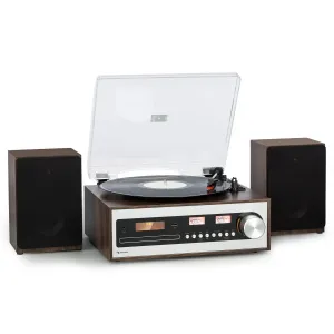 Auna Oxford SE, mini stereo systém, DAB+/FM, BT funkce, vinyl, CD, AUX-In #761456