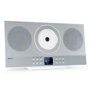 Auna Silver Star Swing, vertikální stereo systém, CD-HiFi-přijímač, zesilovač, internetové/DAB+/FM rádio, CD přehrávač, WiFi #760255