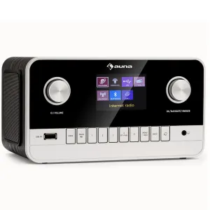 Auna Connect 100 MKII, internetové rádio, přehrávač médií, Bluetooth, DAB/DAB+, ovládání aplikací #3928091