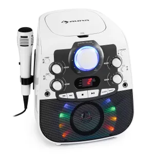 Auna StarMaker 2.0, karaoke systém, bluetooth funkce, CD přehrávač, včetně mikrofonu #759075