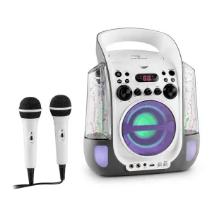 Auna Kara Liquida, karaoke systém, CD, USB, MP3, fontána, LED, 2 x mikrofon, přenosný #756196