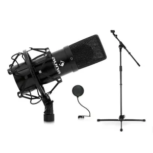 Auna Mikrofonní set, stojan, mikrofon a pop filtr #762124