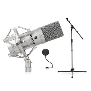 Auna Mikrofonní set, stojan, mikrofon a pop filtr #762123